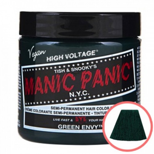 MANIC PANIC HIGH VOLTAGE CLASSIC CREAM FORMULAR HAIR COLOR (16 GREEN ENVY)